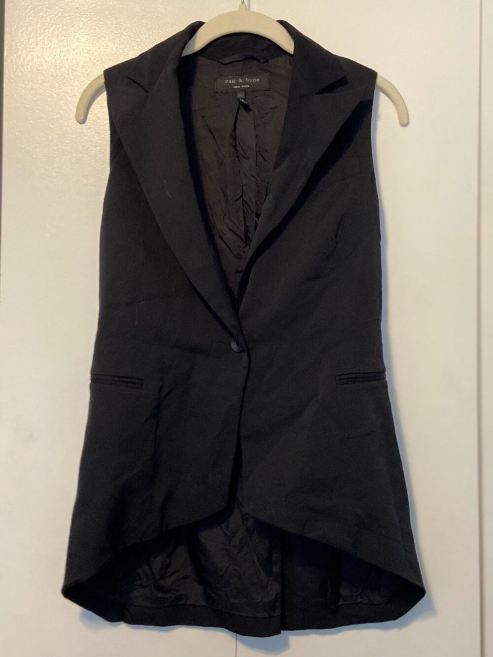rag & bone Black Blazer Vest 00